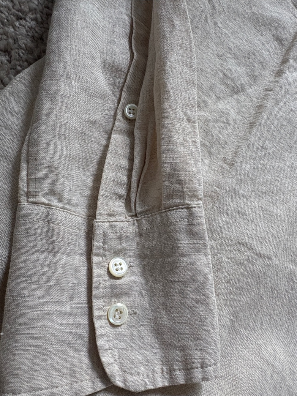 J Crew Casual Button-Down Shirt Linen Blend Fitted - Picture 5 of 7